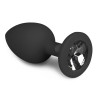 EasyToys Anal Collection Plug Bijou Diamond noir 6 x 2.7cm
